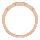 14K Rose 1/2 CTW Natural Diamond Anniversary Band